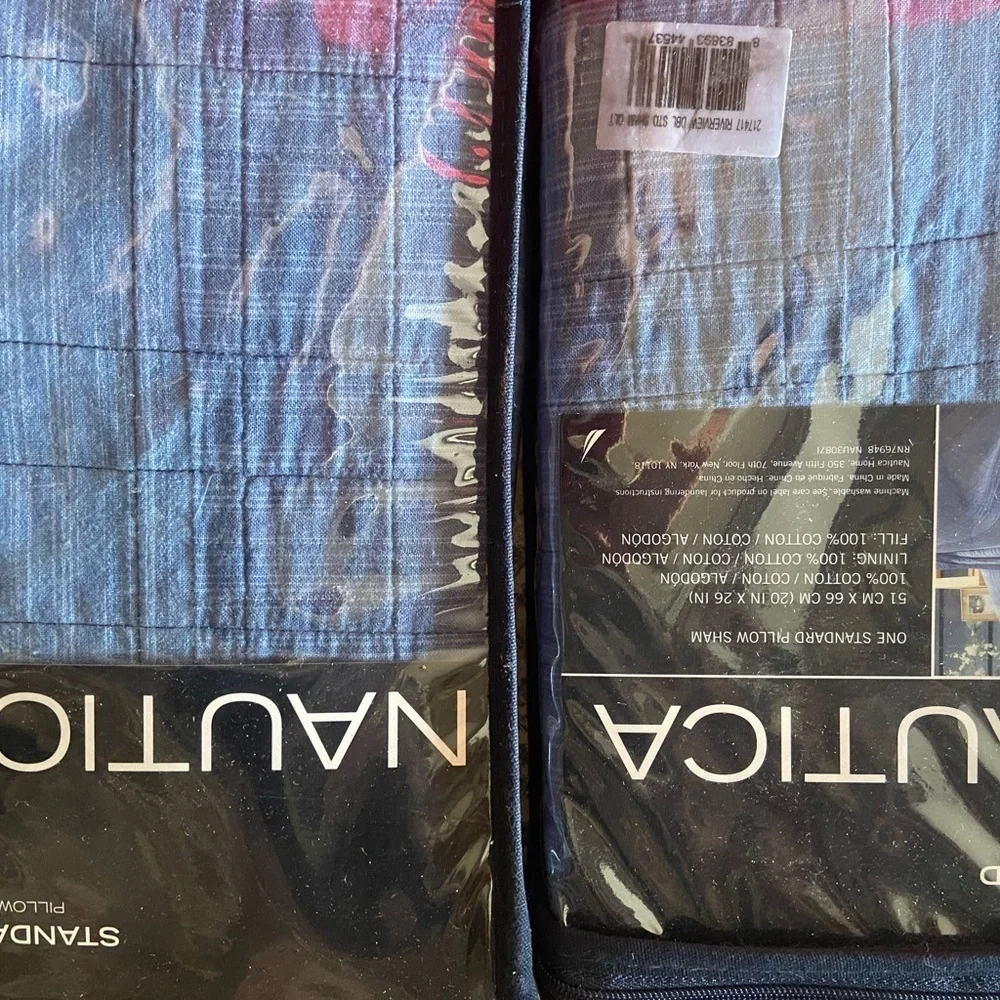 Nautica two standard pillows NWT